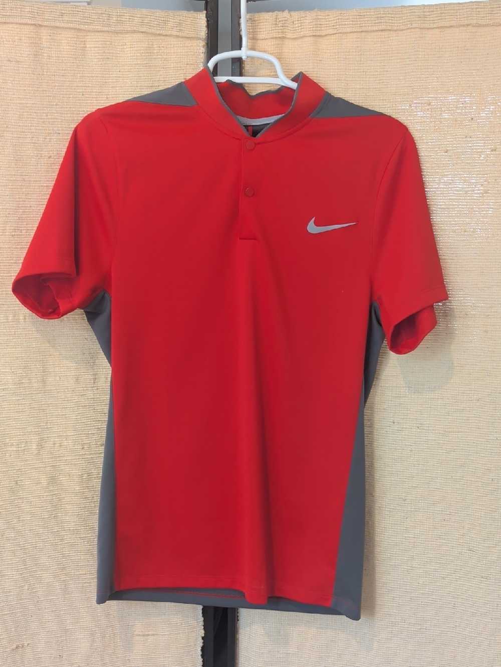 Nike Golf Red and Gray Men’s Athletic Polo